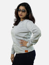 Grey Regular Fit Sweatshirt For Women
