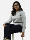 Grey Regular Fit Sweatshirt For Women