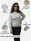 Grey Regular Fit Sweatshirt For Women