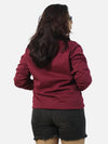 Maroon Regular Fit Sweatshirt For Women