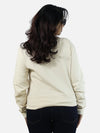 Off White Regular Fit Sweatshirt For Women