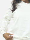 White Regular Fit Sweatshirt For Women