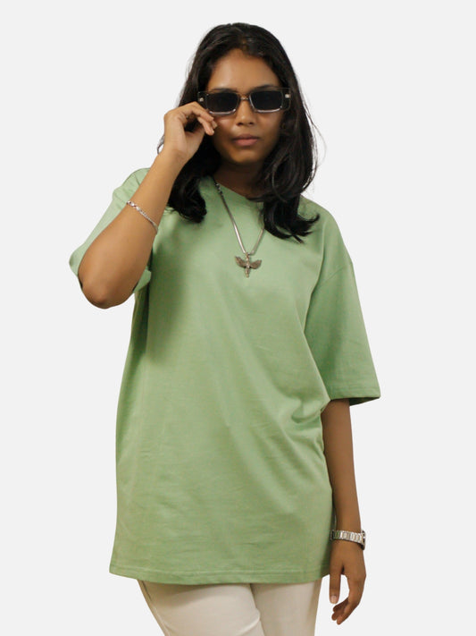 Sage Green Oversized T-Shirt For Women