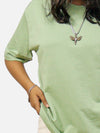 Sage Green Oversized T-Shirt For Women