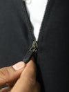 Black Zipper Hoodie For Women