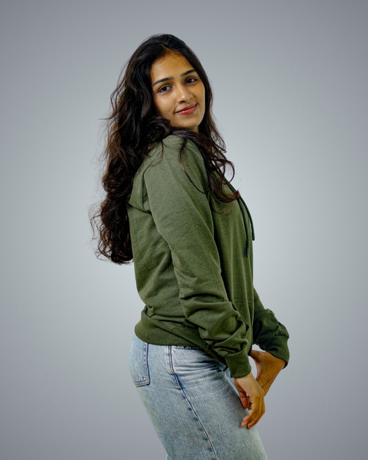 Army Green Hoodie For Women