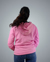 Pink Regular Fit Zero Hoodie For Women