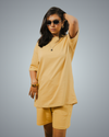 Beige Oversized Co-Ord Set For Women
