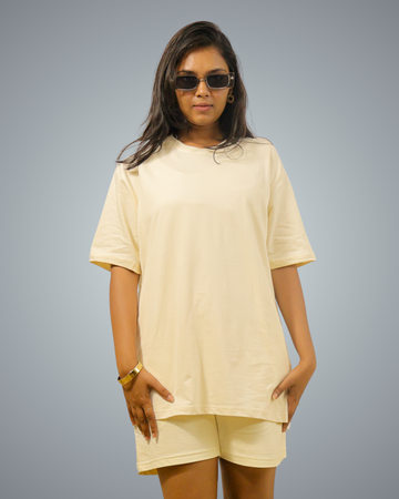 Off White Oversized Co-Ord Set For Women