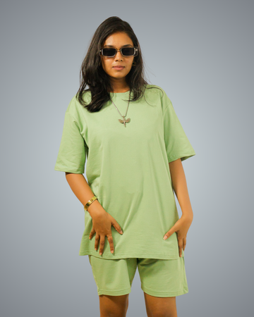 Sage Green Oversized Co-Ord Set For Women