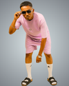 Lavender Oversized Co-Ord Set For Men