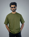 Army Green Oversized Tshirt For Men