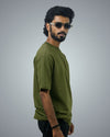 Army Green Oversized Tshirt For Men
