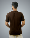 Brown Regular Fit Tshirt For Men