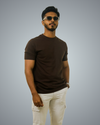 Brown Regular Fit Tshirt For Men