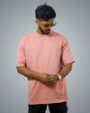 Peach Oversized Tshirt For Men