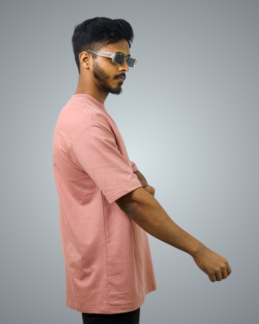 Peach Oversized Tshirt For Men
