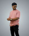 Peach Oversized Tshirt For Men