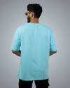 Sky Blue Oversized Tshirt For Men
