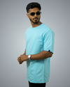 Sky Blue Oversized Tshirt For Men