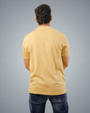 Beige Regular Fit Tshirt For Men
