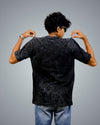 Acid Black Oversized Fit Tshirt For Men