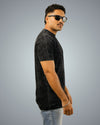 Acid Wash - Black Regular Fit Tshirt For Men