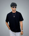 Black Oversized Fit Tshirt For Men