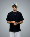 Black Oversized Fit Tshirt For Men