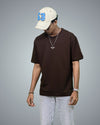 Brown Oversized Fit Tshirt For Men