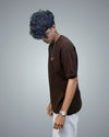 Brown Oversized Fit Tshirt For Men