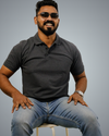 Charcoal Polo Tshirt For Men