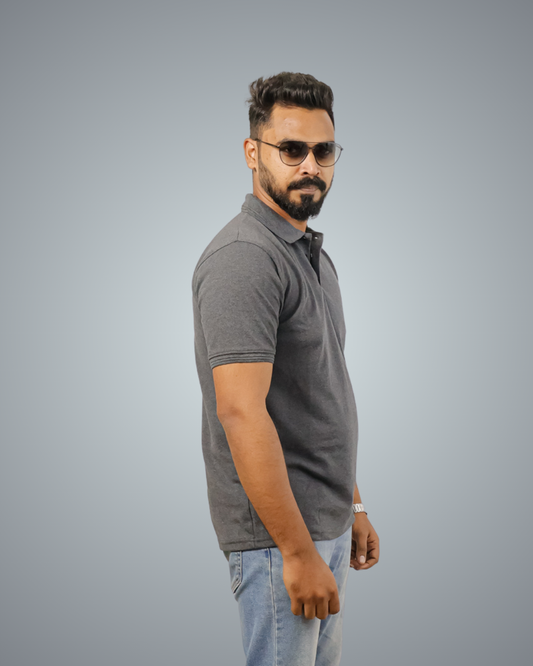 Charcoal Polo Tshirt For Men