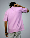 Lavender Oversized Fit Tshirt For Men