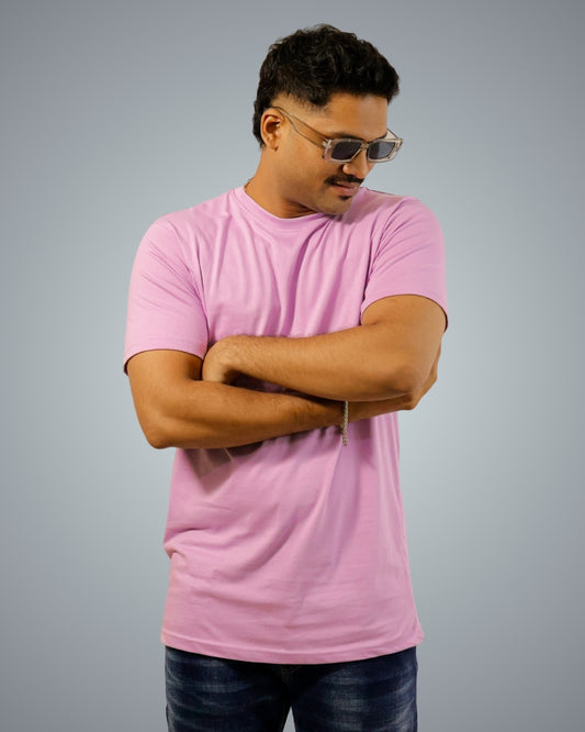 Lavender Regular Fit Tshirt For Men