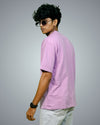 Lavender Oversized Fit Tshirt For Men