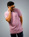 Lavender Regular Fit Tshirt For Men