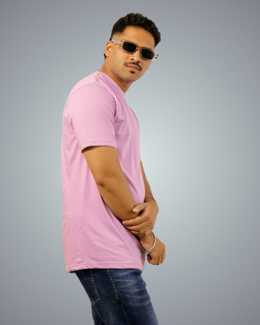 Lavender Regular Fit Tshirt For Men