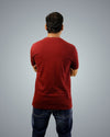 Maroon Regular Fit Tshirt For Men