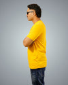Mustard Yellow Regular Fit Tshirt For Men