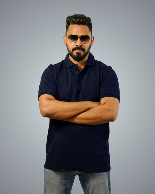 Navy Polo Tshirt For Men