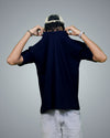 Navy Oversized Fit Tshirt For Men