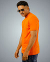 Orange Regular Fit Tshirt For Men