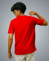 Red Oversized Fit Tshirt For Men