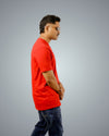 Red Regular Fit Tshirt For Men