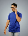 Royal Blue Regular Fit Tshirt For Men