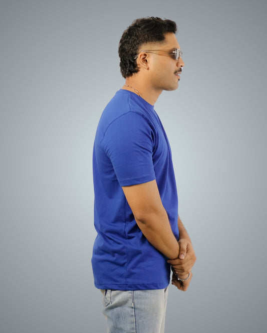 Royal Blue Regular Fit Tshirt For Men