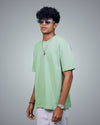 Sage Green Oversized Fit Tshirt For Men