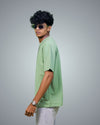 Sage Green Oversized Fit Tshirt For Men