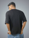 Black Boxy Fit T-Shirt For Men
